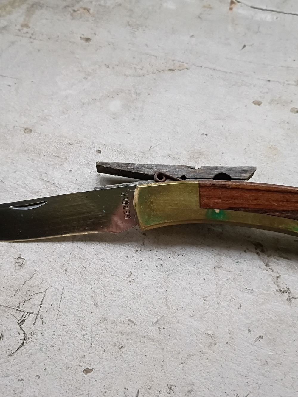Vintage Gerber Folding Sportsman II lockback Pocket Knife From 1970's